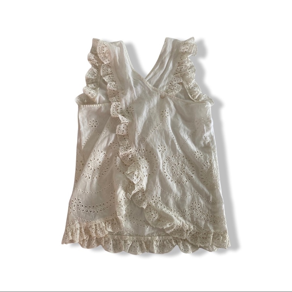 NWT Stella McCartney kids cream ruffle shirt